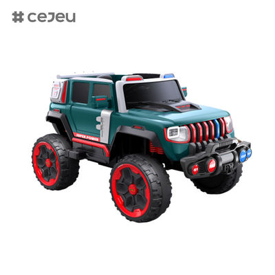 سيارة جيب CJ-LC-6169 12 فولت ذات دفع رباعي مع تشغيل بلمسة واحدة، وبلوتوث، وUSB - آمنة ومتينة وممتعة للأطفال.
