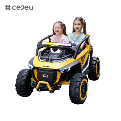 CJ-8809 مقعد الأطفال ركوب على سيارة UTV، مع 12V7AH * 1 4x390 محرك،2.4G RC, مقعد جلدي, موسيقى, LED, بلوتوث, USB