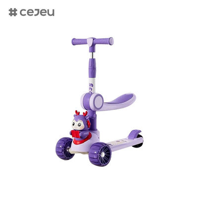 CJ-6333، مع أضواء/موسيقى/عجلات كبيرة/هيكل مزدوج، بنفسجي/وردي/أخضر/أزرق، 4 خيارات للألوان، للأولاد والبنات