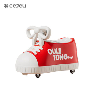 CJ-600، شكل الحذاء، حجم 48*27*34، عجلة عالمية موسيقية/صامتة/صندوق تخزين كبير/تكبير المقعد/تصميم مضاد للانقلاب
