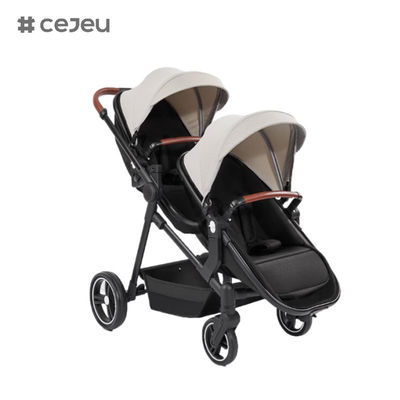 عربة أطفال مزدوجة قابلة للطي بتصميم جديد CJ-PSD-S600T قابلة للفصل للأطفال التوأم من عمر 0-3 سنوات