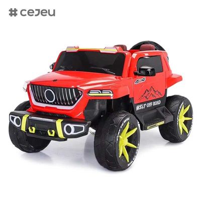 CJ-SF-5688 أحدث سيارة كهربائية للأطفال ذات حجم كبير 12 فولت 7 أمبير بمحرك كبير بأربعة محركات / لون وردي سيارة دفع رباعي للأطفال ذات سرعتين للركوب على الطرق الوعرة للأطفال من سن 5-12 سنة