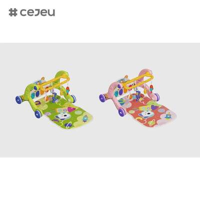 CJ-ABY-368-158G SeaMind 2-في-1 متعددة الوظائف المشي اللياقة البدنية الإطار الموسيقى الدواسة بيانو لعبة للأطفال الرضع