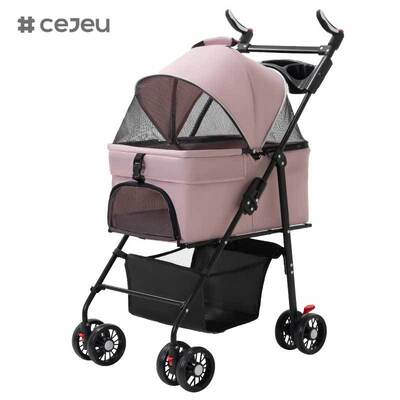 CJ-KBL-CW005 مخصص قابل للطي قابل للغسل قابل للتعديل أكسفورد القماش عربة الحيوانات الأليفة للكلاب والقطط المحمولة في الهواء الطلق تحمل على ظهره