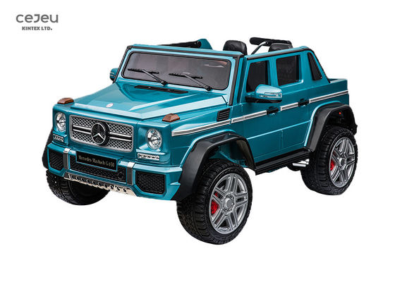 سيارة مرسيدس مايباخ G650 زرقاء تعمل بالبطارية بجهد 12 فولت مع جهاز تحكم عن بعد، تتسع لشخصين