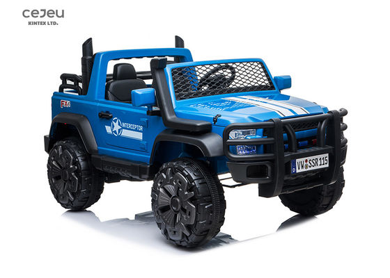 LED Blue Kids Electric UTV Black Mp3 UTV لـ 8 سنوات 2.4G RC
