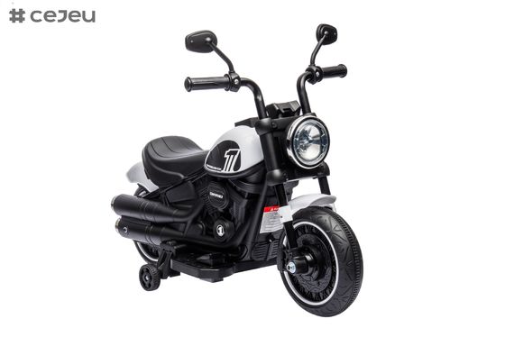 Electric Kids Motorcycle Toy, Music & Lights, Hand Acceleration & Foot Brake, 6V4.5AH
