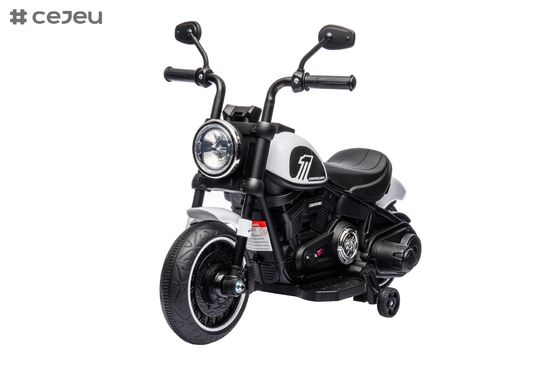 Electric Kids Motorcycle Toy, Music & Lights, Hand Acceleration & Foot Brake, 6V4.5AH