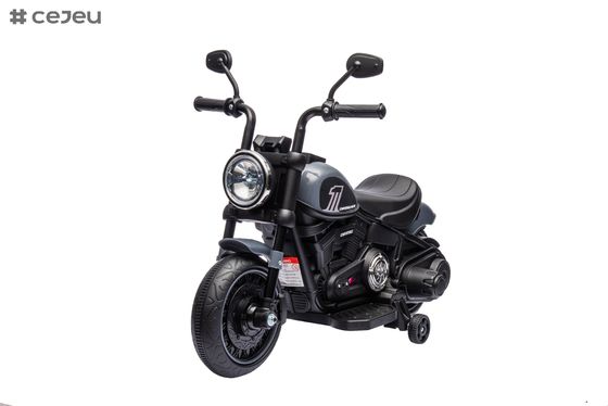 Electric Kids Motorcycle Toy, Music & Lights, Hand Acceleration & Foot Brake, 6V4.5AH