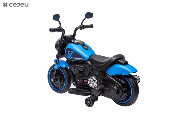 Electric Kids Motorcycle Toy, Music & Lights, Hand Acceleration & Foot Brake, 6V4.5AH