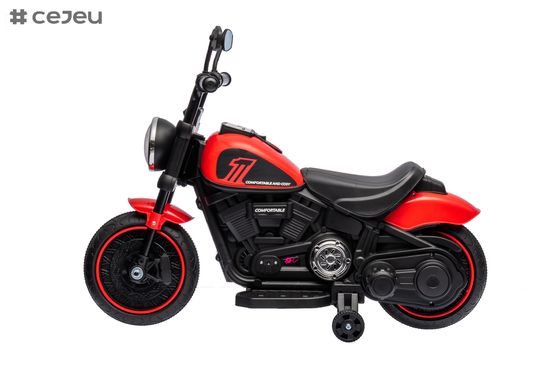 Electric Kids Motorcycle Toy, Music & Lights, Hand Acceleration & Foot Brake, 6V4.5AH