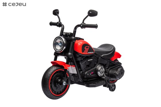 Electric Kids Motorcycle Toy, Music & Lights, Hand Acceleration & Foot Brake, 6V4.5AH