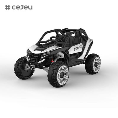 سيارة ركوب للأطفال CJ-5298 بجهد 12 فولت، تتسع لشخصين، سيارة UTV، شاحنة كهربائية ببطارية 10 أمبير في الساعة مع محركين 550 واط، موسيقى / بوق / بلوتوث / طاقة
