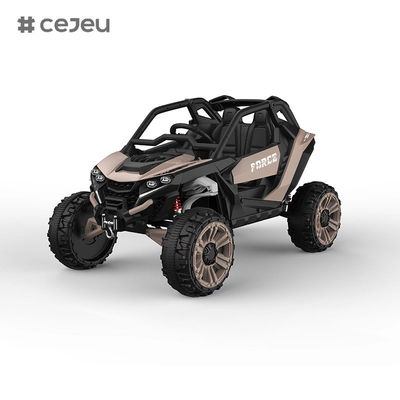 سيارة ركوب للأطفال CJ-5298 بجهد 12 فولت، تتسع لشخصين، سيارة UTV، شاحنة كهربائية ببطارية 10 أمبير في الساعة مع محركين 550 واط، موسيقى / بوق / بلوتوث / طاقة