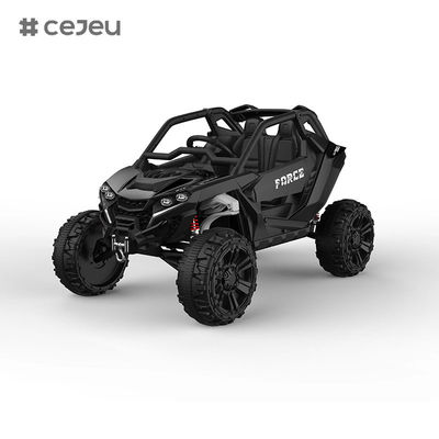 سيارة ركوب للأطفال CJ-5298 بجهد 12 فولت، تتسع لشخصين، سيارة UTV، شاحنة كهربائية ببطارية 10 أمبير في الساعة مع محركين 550 واط، موسيقى / بوق / بلوتوث / طاقة