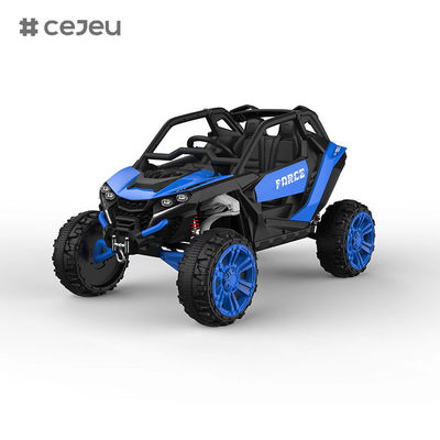 سيارة ركوب للأطفال CJ-5298 بجهد 12 فولت، تتسع لشخصين، سيارة UTV، شاحنة كهربائية ببطارية 10 أمبير في الساعة مع محركين 550 واط، موسيقى / بوق / بلوتوث / طاقة