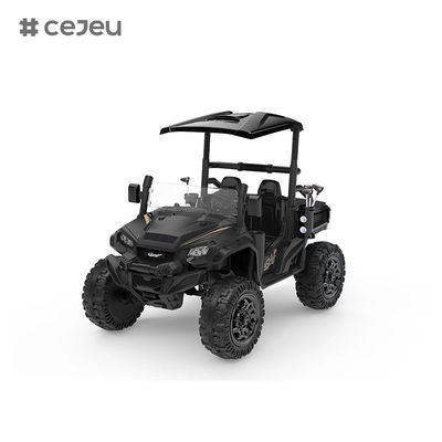 سيارة ركوب للأطفال CJ-5189 بجهد 12 فولت، تتسع لشخصين، على شكل مركبة UTV، شاحنة سيارة كهربائية ببطارية 10 أمبير في الساعة مع محركين 550 واط، مع نوادي غولف لعبة