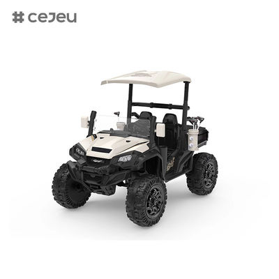 سيارة ركوب للأطفال CJ-5189 بجهد 12 فولت، تتسع لشخصين، على شكل مركبة UTV، شاحنة سيارة كهربائية ببطارية 10 أمبير في الساعة مع محركين 550 واط، مع نوادي غولف لعبة