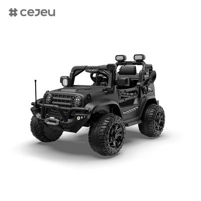 سيارة ركوب للأطفال CJ-5399 بجهد 12 فولت، تتسع لشخصين، سيارة UTV، شاحنة كهربائية ببطارية 4.5AH مع محركين 550 واط، أسود/أخضر داكن/برتقالي