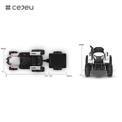 سيارة ركوب للأطفال CJ-1009B مع جهاز تحكم عن بعد، جرار كهربائي مع مقطورة للأطفال الصغار بمحركات مزدوجة قوية،