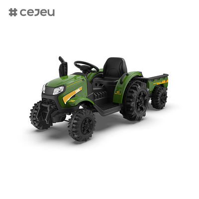 سيارة ركوب للأطفال CJ-1009B مع جهاز تحكم عن بعد، جرار كهربائي مع مقطورة للأطفال الصغار بمحركات مزدوجة قوية،