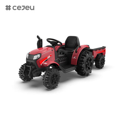 سيارة ركوب للأطفال CJ-1009B مع جهاز تحكم عن بعد، جرار كهربائي مع مقطورة للأطفال الصغار بمحركات مزدوجة قوية،