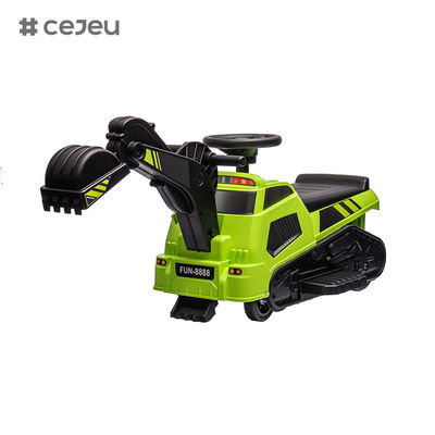 جرار ركوب للأطفال KINTEX CJ-009E مع مساحة تخزين، سكوتر حفار هدية للأطفال، عجلة قيادة/بوق/موسيقى 6 فولت 4.5 أمبير
