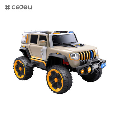 سيارة جيب CJ-LC-6169 12 فولت ذات دفع رباعي مع تشغيل بلمسة واحدة، وبلوتوث، وUSB - آمنة ومتينة وممتعة للأطفال.