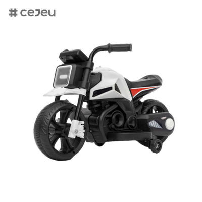 دراجات نارية جديدة CJ-998، مفتاح بلمسة واحدة، مصباح LED، موسيقى، عجلات تدريب، للأولاد والبنات من سن 3-8 سنوات