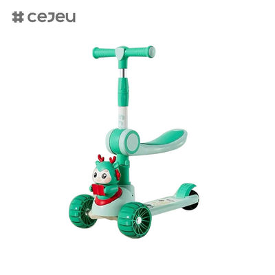 CJ-6333، مع أضواء/موسيقى/عجلات كبيرة/هيكل مزدوج، بنفسجي/وردي/أخضر/أزرق، 4 خيارات للألوان، للأولاد والبنات