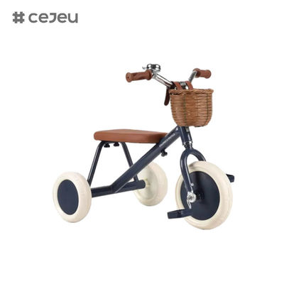 CJ-T-212، دراجة ثلاثية العجلات، سلة كبيرة من الخيزران المنسوج، إطار من الفولاذ عالي الكربون مع قدرة تحمل فائقة القوة