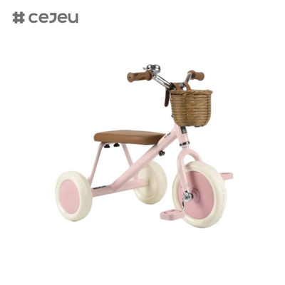 CJ-T-212، دراجة ثلاثية العجلات، سلة كبيرة من الخيزران المنسوج، إطار من الفولاذ عالي الكربون مع قدرة تحمل فائقة القوة
