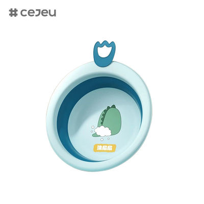 CJ-NZ-XKL، حوض غسيل الأطفال القابل للطي، سهل الحمل والوضع، سريع الطي واستخدام، الوردي الأخضر الأزرق، ثلاثة من الألوان