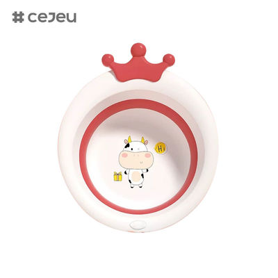CJ-JC1141,PP+TPE قابل للطي，حوض غسيل للأطفال，طي بمفتاح واحد，تخزين مريح，متوفر في أي وقت وفي أي مكان
