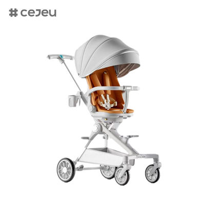 عربة أطفال قابلة للطي الأكثر مبيعًا CJ-XL 15L، يمكن أن تستلقي 360 درجة وتدور مقعد عربة الأطفال