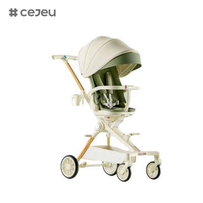 عربة أطفال قابلة للطي الأكثر مبيعًا CJ-XL 15L، يمكن أن تستلقي 360 درجة وتدور مقعد عربة الأطفال
