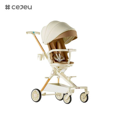 عربة أطفال قابلة للطي الأكثر مبيعًا CJ-XL 15L، يمكن أن تستلقي 360 درجة وتدور مقعد عربة الأطفال
