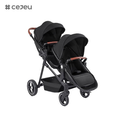 عربة أطفال مزدوجة قابلة للطي بتصميم جديد CJ-PSD-S600T قابلة للفصل للأطفال التوأم من عمر 0-3 سنوات