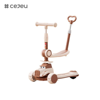 CJ-BDX-1588, مع قضيب دفع ومقعد، يمكن طيها بزر واحد مع عجلة صامتة بضوء رائع