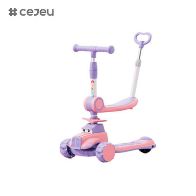 CJ-BDX-1588, مع قضيب دفع ومقعد، يمكن طيها بزر واحد مع عجلة صامتة بضوء رائع