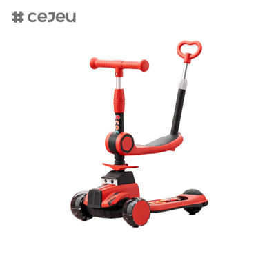 CJ-BDX-1588, مع قضيب دفع ومقعد، يمكن طيها بزر واحد مع عجلة صامتة بضوء رائع