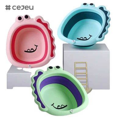 CJ-LBN5131A أدوات غسيل تسوق ساخنة أطفال صغار مجموعة أقدام قابلة للطي أطفال غسل الحمام أدوات غسيل الأطفال الصغار