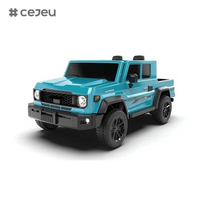 CJ-TTXB-HZBB-985 2025 شاحنة كهربائية جديدة 4WD للأطفال ركوب على 4x4 عجلات 3-8 سنوات مقعدين خارج الطريق RC مع طاقة البطارية