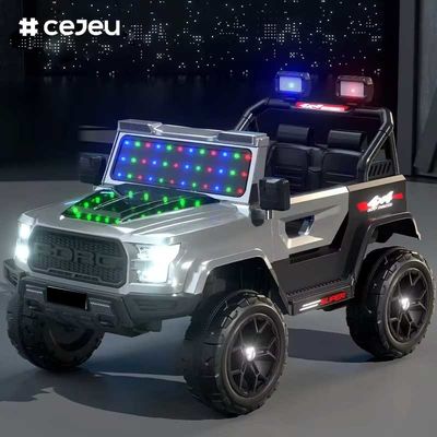 CJ-DLX-999 اللعبة الكهربائية ذات الأربع عجلات للطفل جهاز التحكم عن بعد قابل لإعادة الشحن