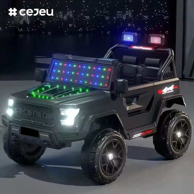 CJ-DLX-999 اللعبة الكهربائية ذات الأربع عجلات للطفل جهاز التحكم عن بعد قابل لإعادة الشحن