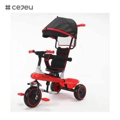 CJ-XSS-NW820 دراجة ثلاثية للأطفال الفاخرة مع الدواسة قطع غيار لركوب المرح للشباب مع مظلة 4 في 1 دراجة ثلاثية للأطفال