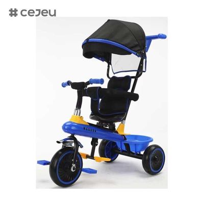 CJ-XSS-NW820 دراجة ثلاثية للأطفال الفاخرة مع الدواسة قطع غيار لركوب المرح للشباب مع مظلة 4 في 1 دراجة ثلاثية للأطفال