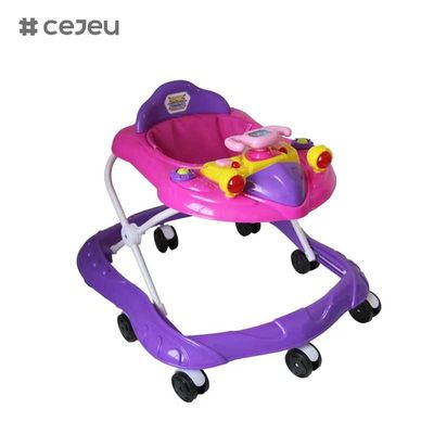 CJ-XTD-105 جديدة أجهزة المشي للأطفال متعددة الوظائف الأسود رخيص بسيط أجهزة المشي للأطفال مع الموسيقى سعر منخفض بيع ساخن مع ارتفاع الفرامل قابل للتعديل