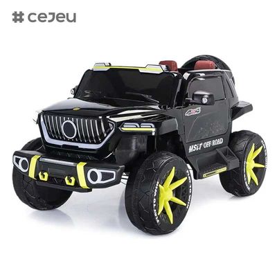 CJ-SF-5688 أحدث سيارة كهربائية للأطفال ذات حجم كبير 12 فولت 7 أمبير بمحرك كبير بأربعة محركات / لون وردي سيارة دفع رباعي للأطفال ذات سرعتين للركوب على الطرق الوعرة للأطفال من سن 5-12 سنة