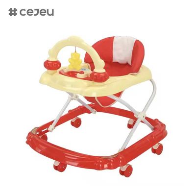 CJ-BLK-613 ألعاب مبيعات ساخنة Baby Walker مع 3 مستويات ارتفاع قابلة للتعديل ودعم مرتفع للراحة والدعم